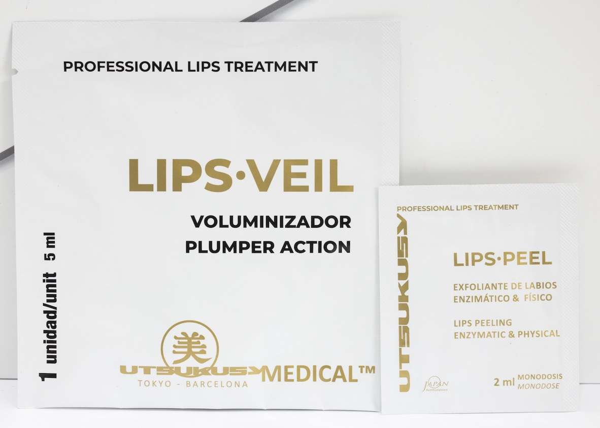 Lippen Peeling und Lippen Vliesmasken Set von Utsukusy Cosmetics