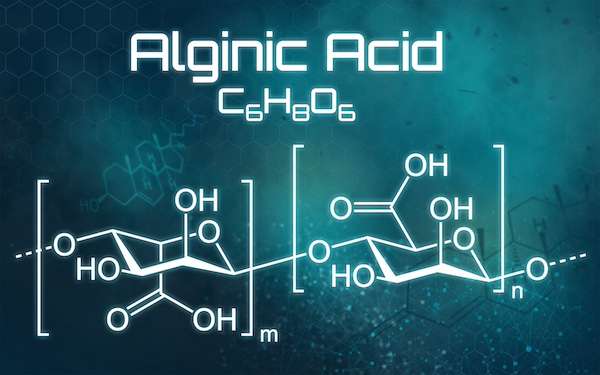 Chemische Formel von Alginsäure