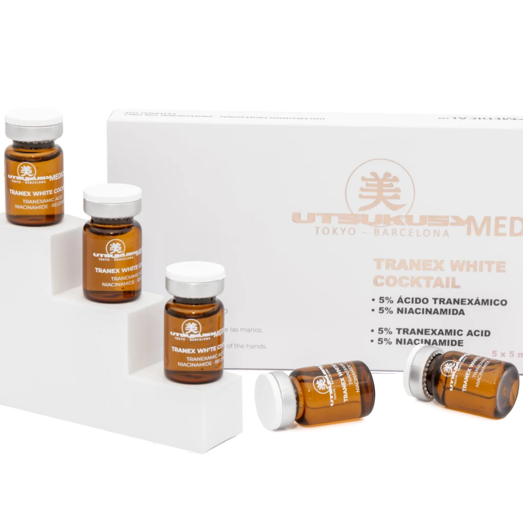 Tranex White Cocktail - Microneedling Serum für Dermaroller u. Dermapen bei Pigmentflecken, Hautflecken und fahler Haut