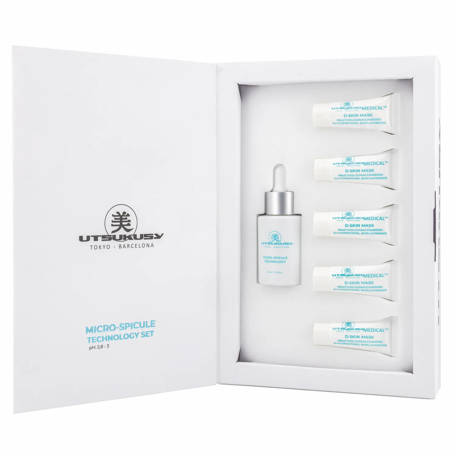 Micro Spicule Technology Home Care Set von Utsukusy Cosmetics
